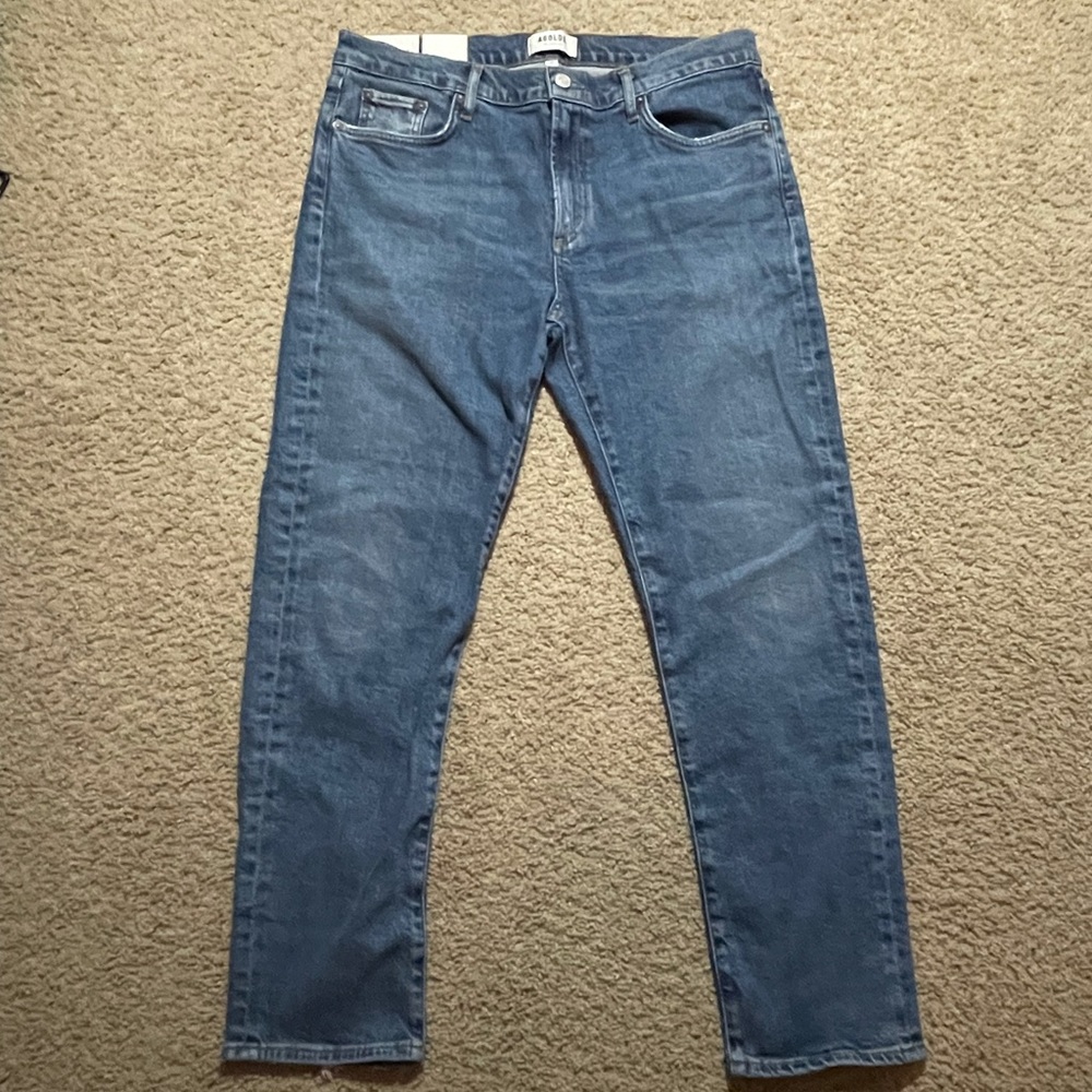 NWT Agolde Toni Mid Rise Straight Leg Jeans